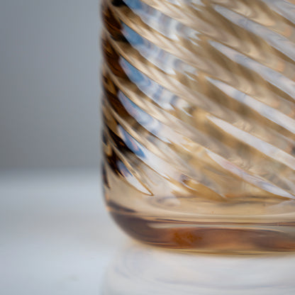 Amber Swirl Highball Glasses - Set of 6