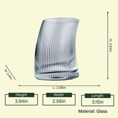 Curved Ripple Tumblers - Set of 6