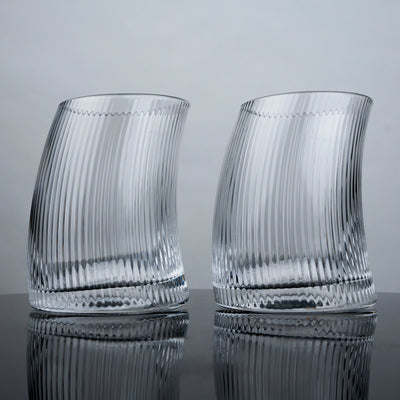 Curved Ripple Tumblers - Set of 6