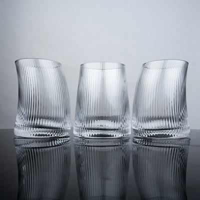 Curved Ripple Tumblers - Set of 6