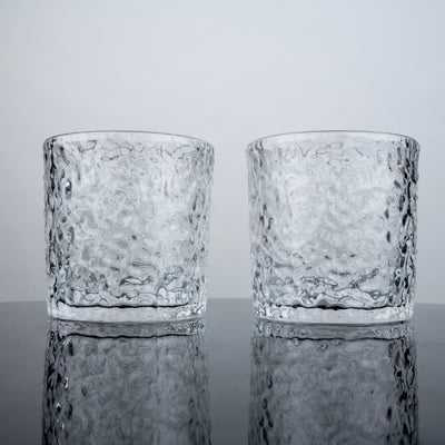 Frosted Hammer Glasses - Set of 6