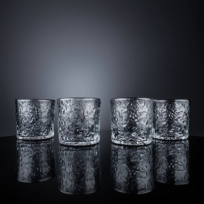 Frosted Hammer Glasses - Set of 6
