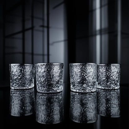 Frosted Hammer Glasses - Set of 6
