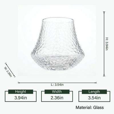 Hammered Tumbler Glasses - Set of 4