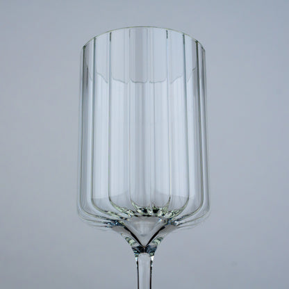 Fluted Stemmed Cocktail Glasses - Set of 2