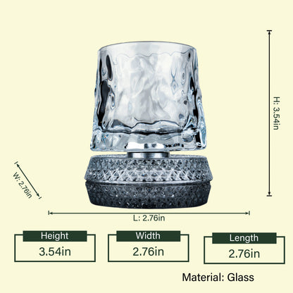 Rotating Wavy Rocks Glasses - Set of 4
