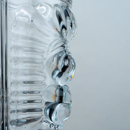 Clear Sculptural Tiki Glasses - Set of 6