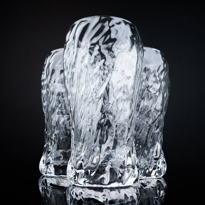 Organic Wavy Highball Glasses - Set of 6