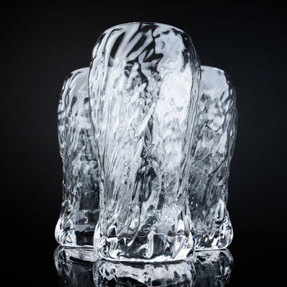 Organic Wavy Highball Glasses - Set of 4