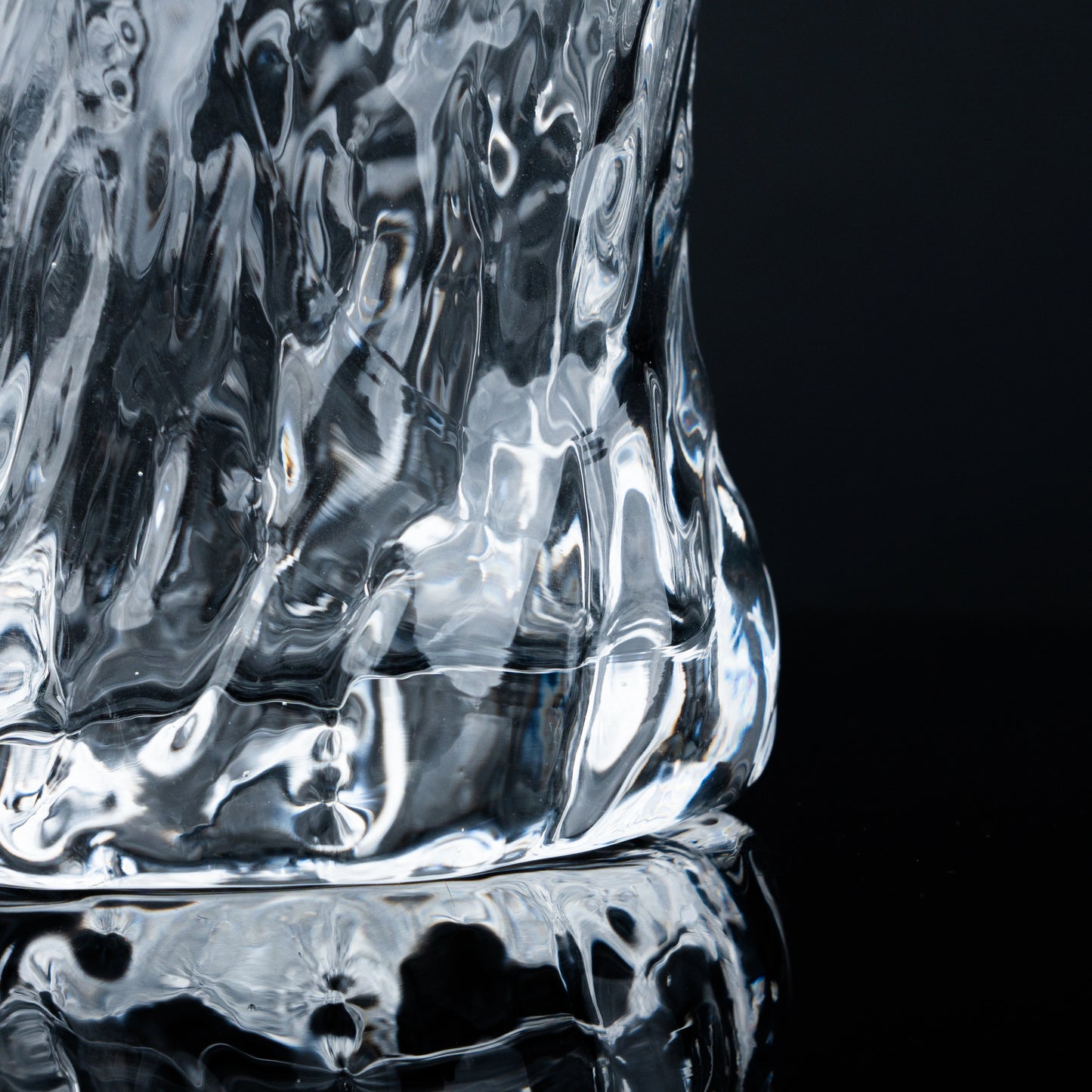 Organic Wavy Highball Glasses - Set of 4