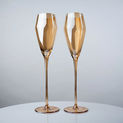 The Celeste Crystal Champagne Flute - Set of 2