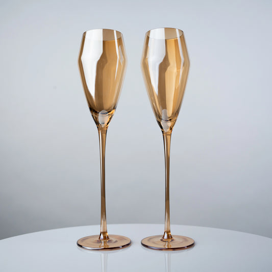 The Celeste Crystal Champagne Flute - Set of 2