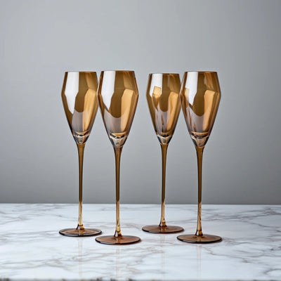 The Celeste Crystal Champagne Flute - Set of 4