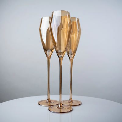 The Celeste Crystal Champagne Flute - Set of 4