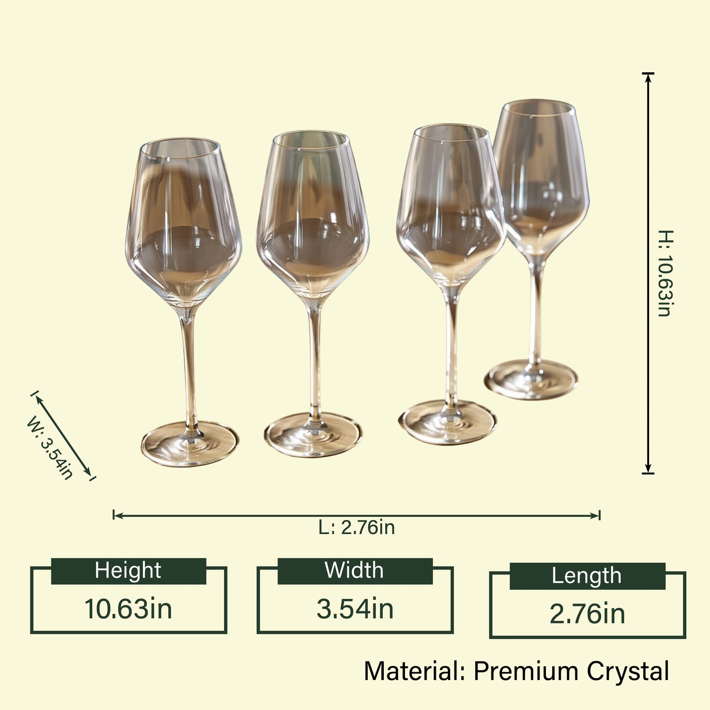 Aura Wine Glasses - Set of 4