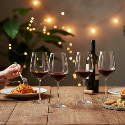 elegant crystal wine glasses for celebrations and hosting