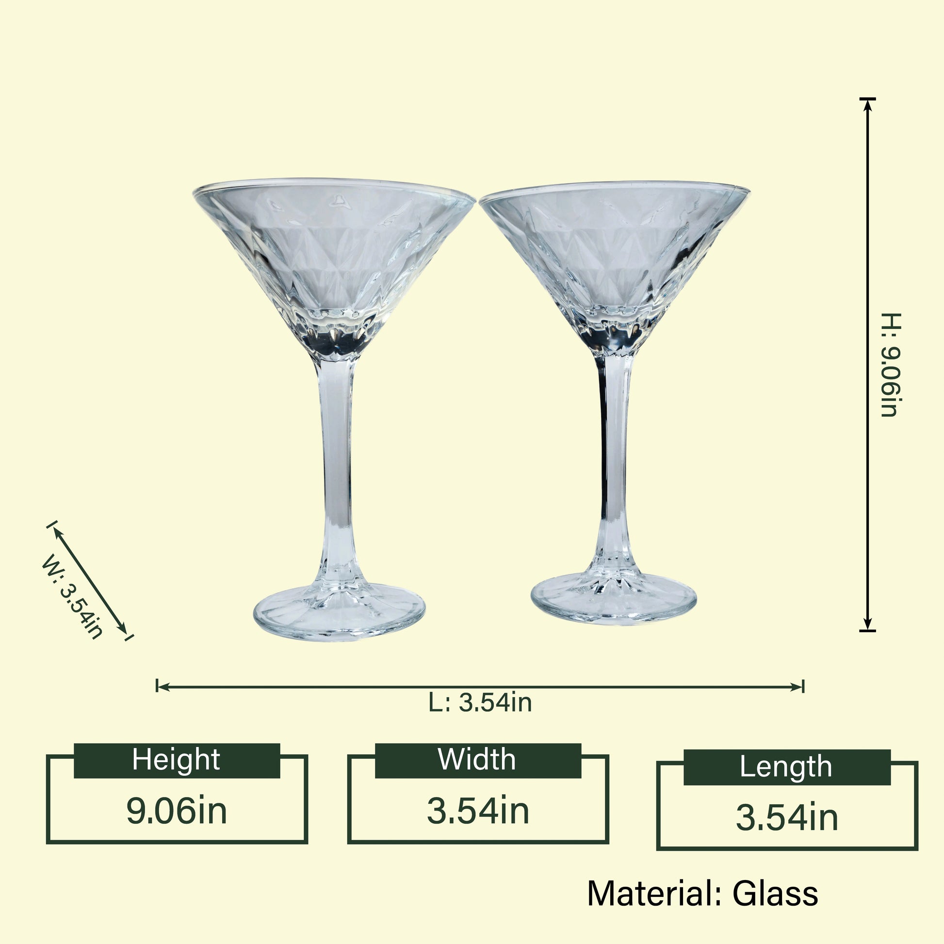 Luxury martini drinkware collection designed for refined gatherings, cocktail serving, and sophisticated entertaining occasions