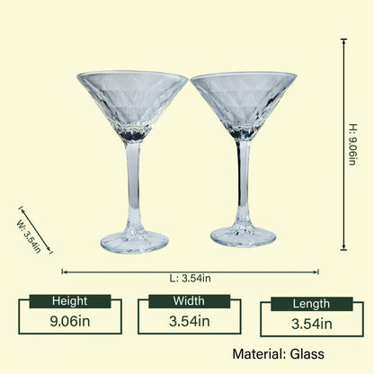 Luxury martini drinkware collection designed for refined gatherings, cocktail serving, and sophisticated entertaining occasions