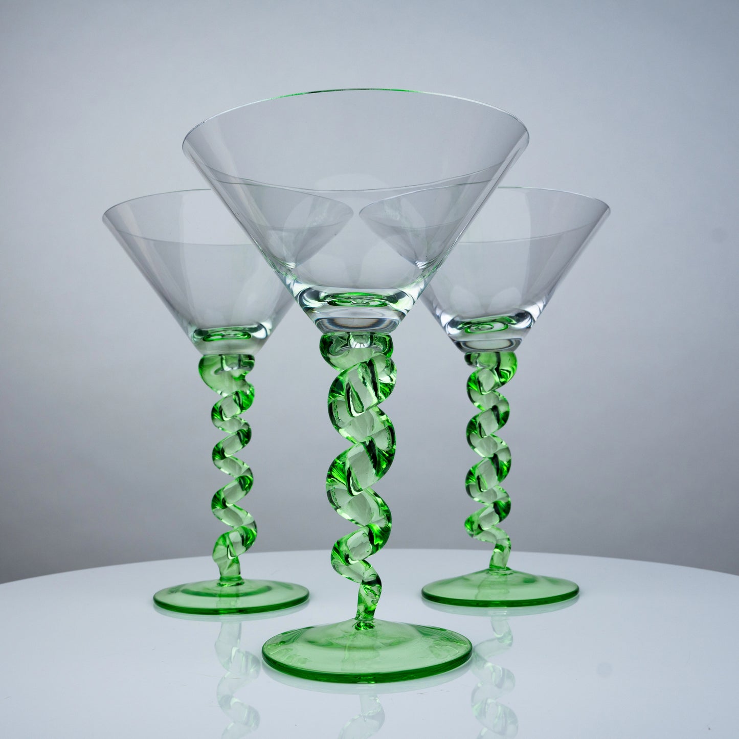 Hammered Round Base Glasses - Set of 2