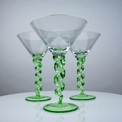 Hammered Round Base Glasses - Set of 2