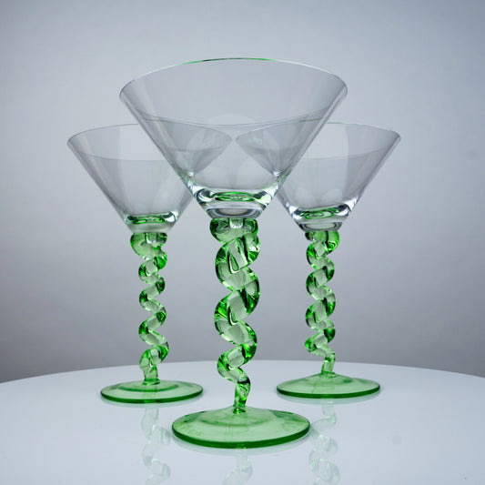 Hammered Round Base Glasses - Set of 2