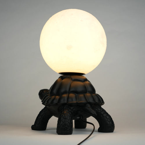 Midnight Tortoise Lamp - Black