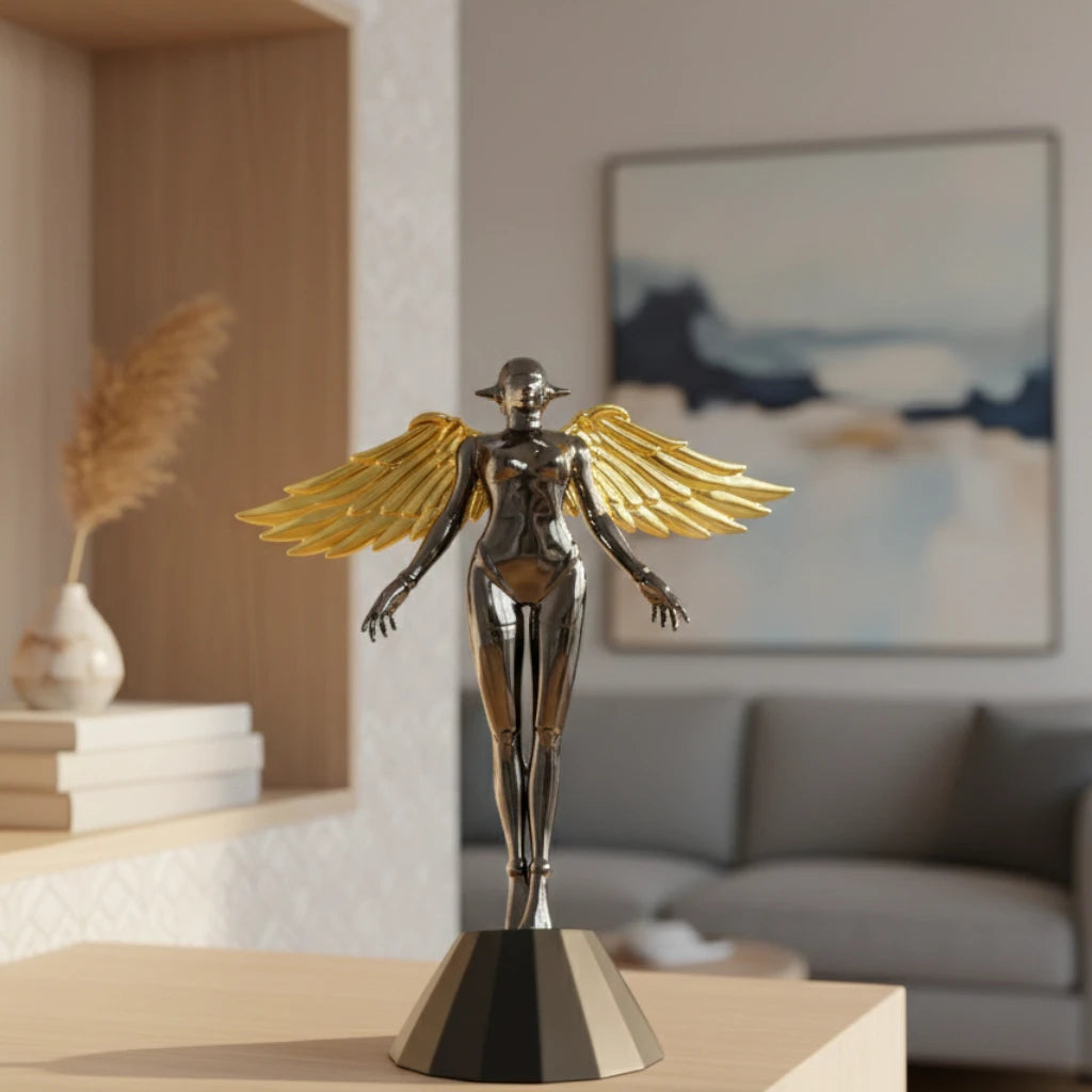 Celestial Chrome Angel