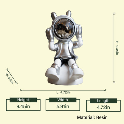 Cosmic Listener Figurine- Silver