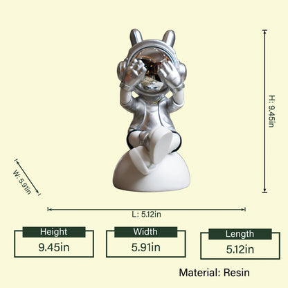 Cosmic Peek Figurine- Silver