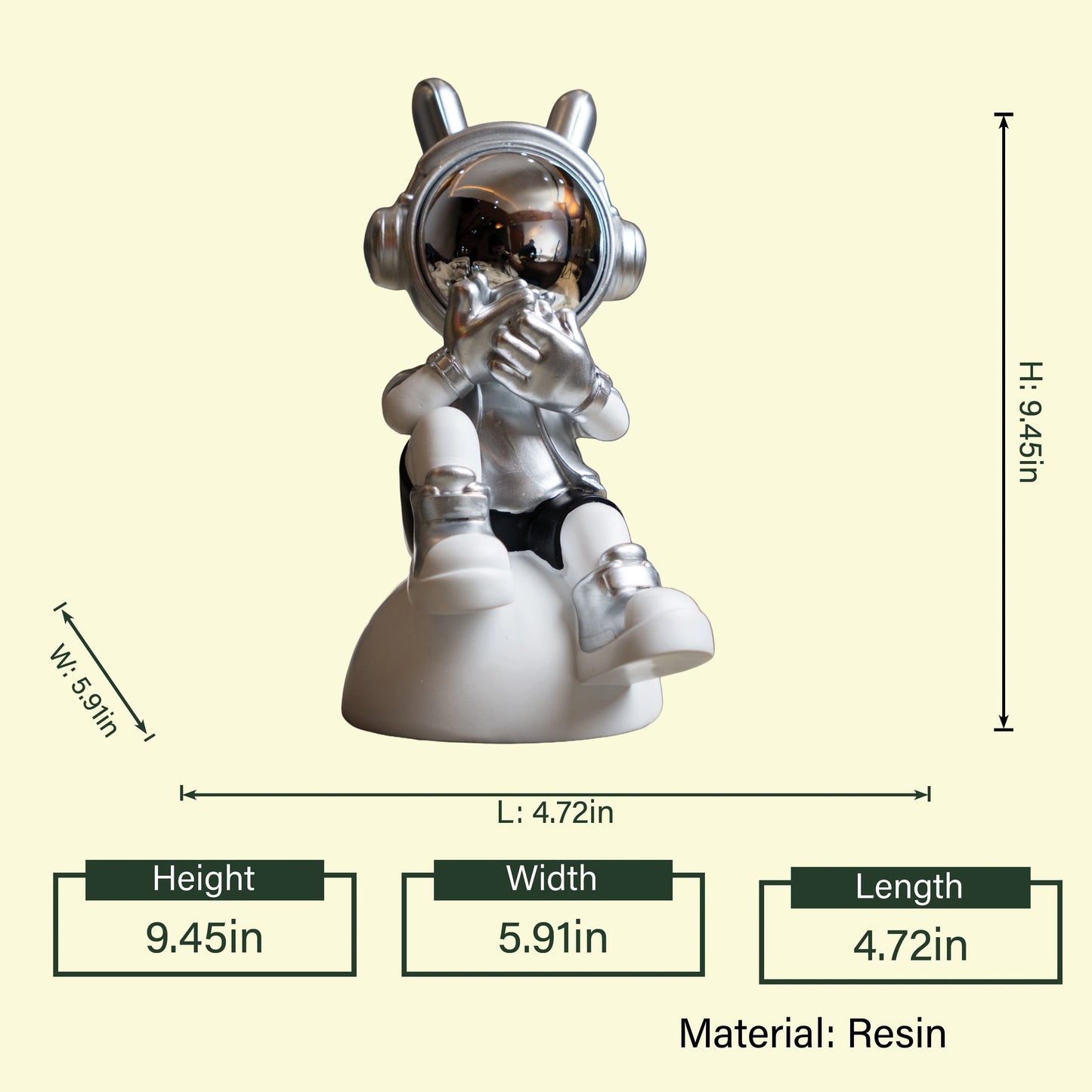 Cosmic Whisper Figurine- Silver
