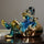 pop art character decor object with blue chrome finish for modern interiors