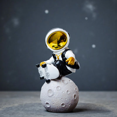 Cosmic Skater Figurine - White