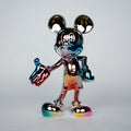 chromatic gradient mouse decor figure metallic gradient cartoon mouse sculpture