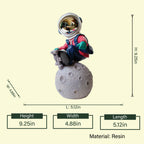 Modern luxury astronaut figurine for elegant console table and tabletop presentation