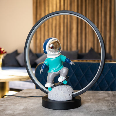 Cosmic Skater Lamp- Teal