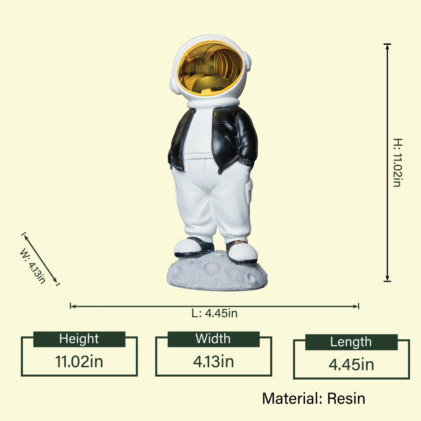 Elegant space-themed figurine designed for luxury room decor, office desks, and premium gifting concepts