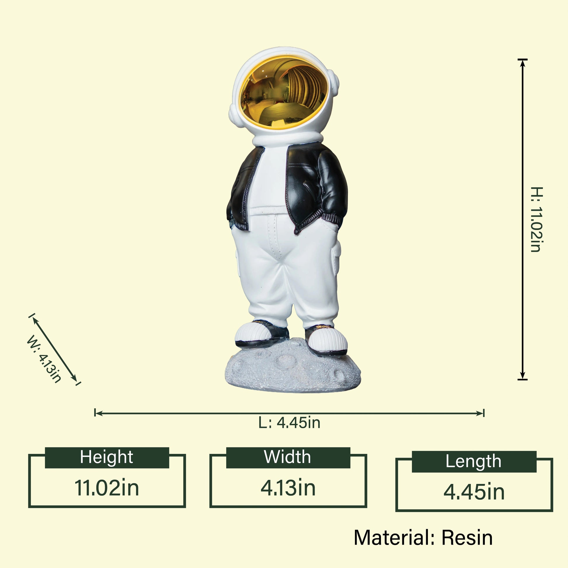 Elegant space-themed figurine designed for luxury room decor, office desks, and premium gifting concepts