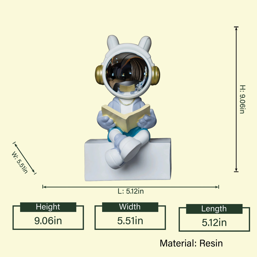 Cosmic Reader Figurine- Blue