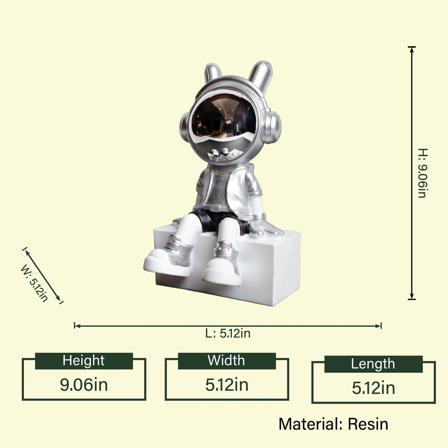 Cosmic Daydreamer Figurine- Silver