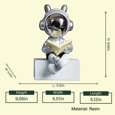 Cosmic Reader Figurine- Silver