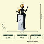 Radiant Bond two-figure marble pedestal spec