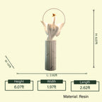 Heavenly Wing angel on column, spec sheet