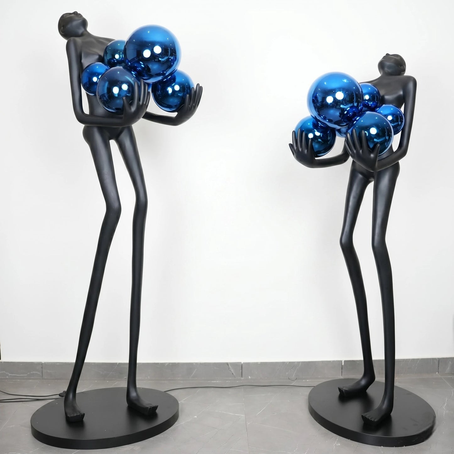 azure radiance blue sculpture modern abstract home decor for living room