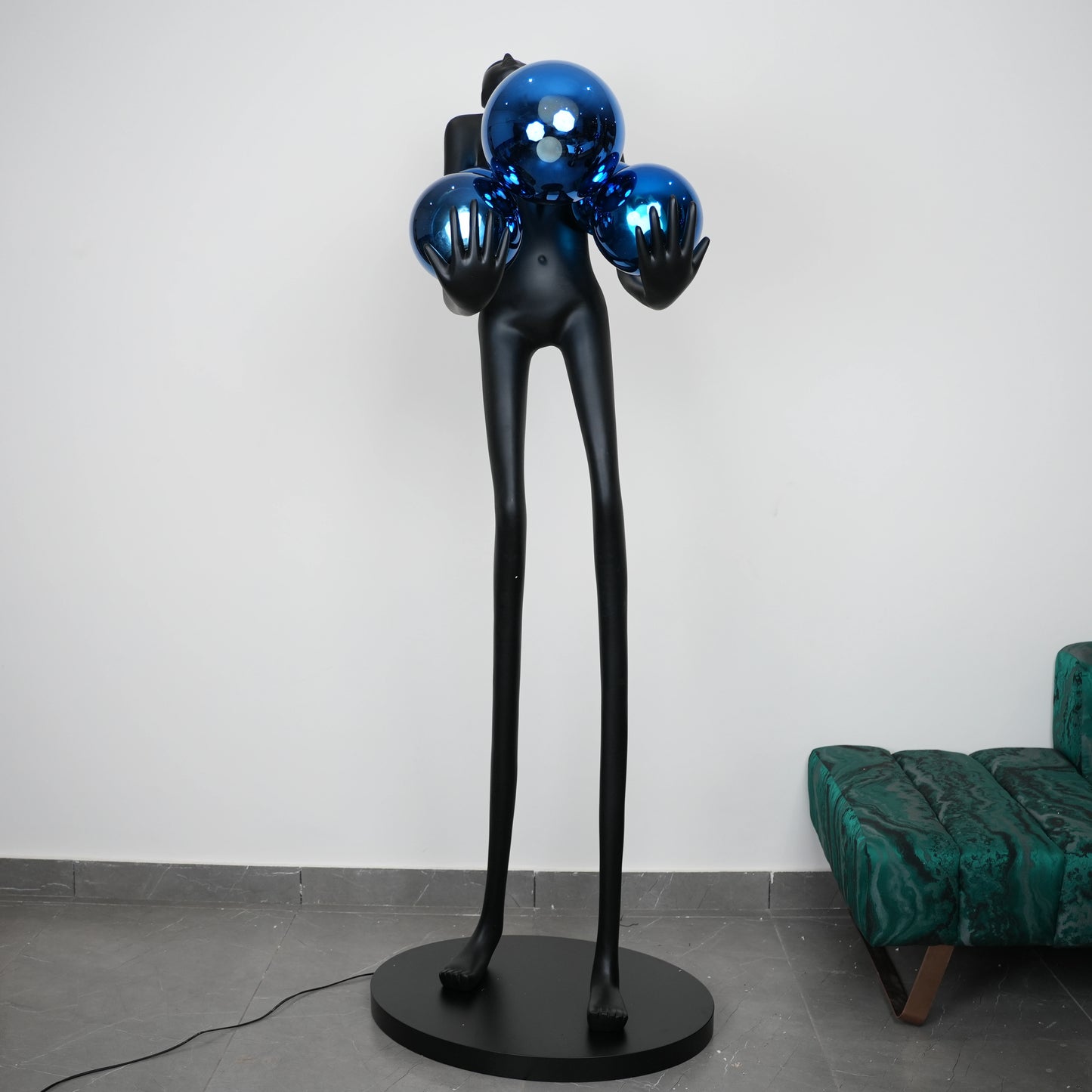 azure radiance blue sculpture modern abstract home decor for living room