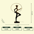 Luminous Poise, bronze dancer, spec side