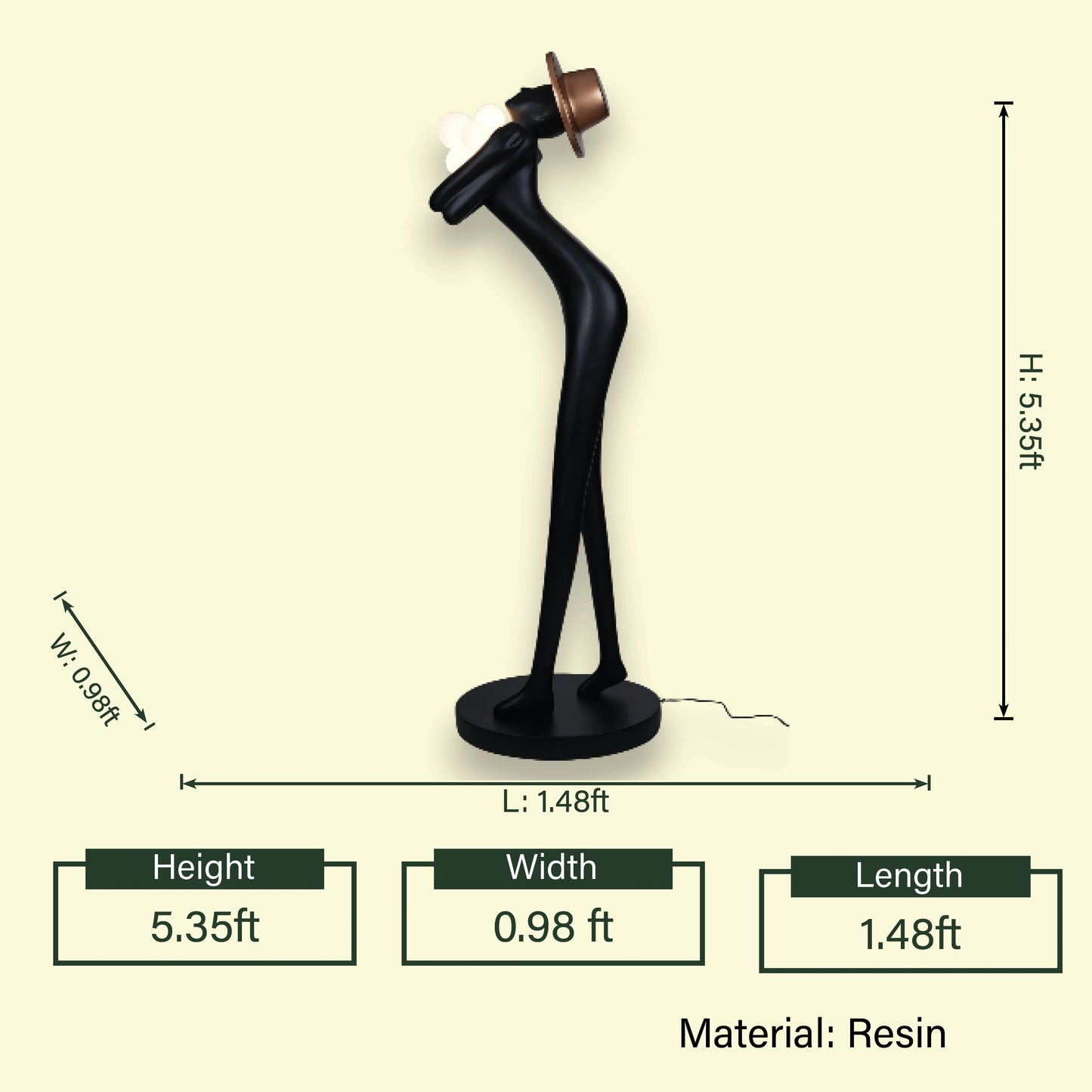 Eternal Embrace, copper hat, spec sheet view
