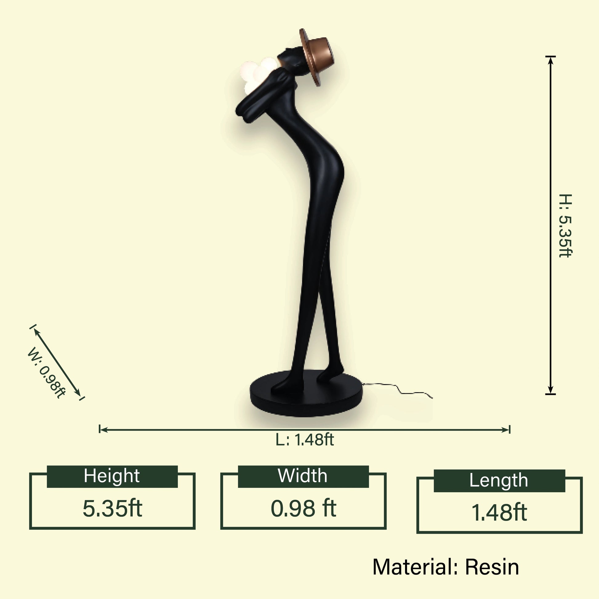 Eternal Embrace, copper hat, spec sheet view