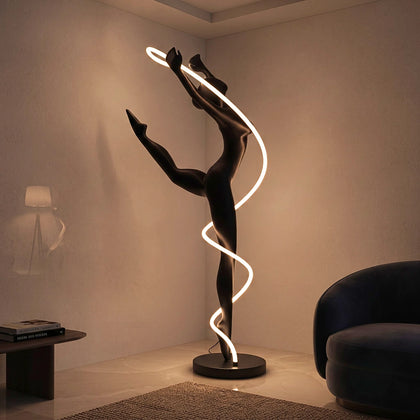 Radiant Human Spiral Sculpture