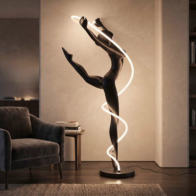 Radiant Human Spiral Sculpture