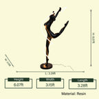 Radiant spiral dancer LED lamp, spec diagram